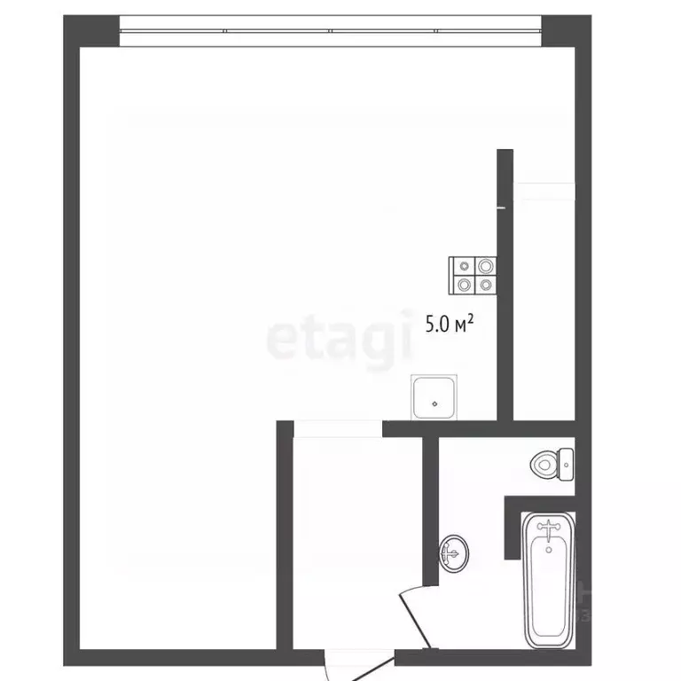 Студия Крым, Ялта ул. Сеченова, 20 (34.0 м) - Фото 1