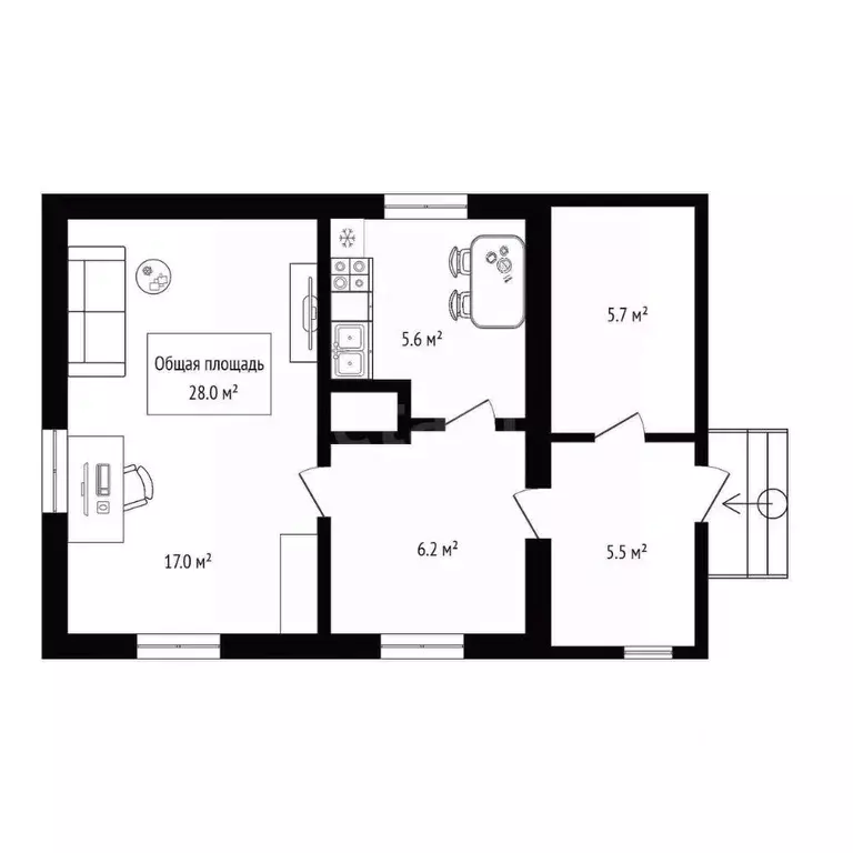 Дом в Новосибирская область, Искитимский район, Улыбинский сельсовет, ... - Фото 2