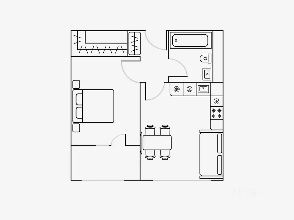 2-к кв. Москва ул. Берзарина, 30А (41.0 м) - Фото 2