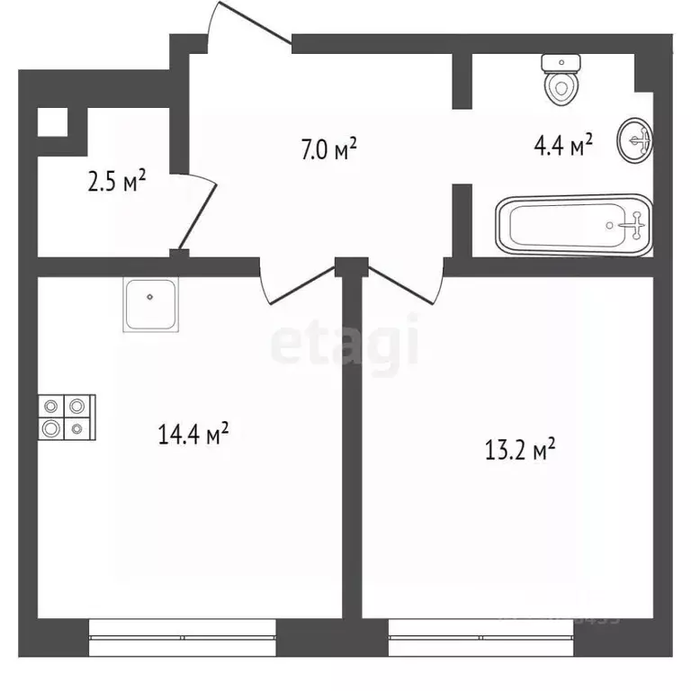 1-к кв. Москва Летниковская ул., 6к2 (41.6 м) - Фото 2