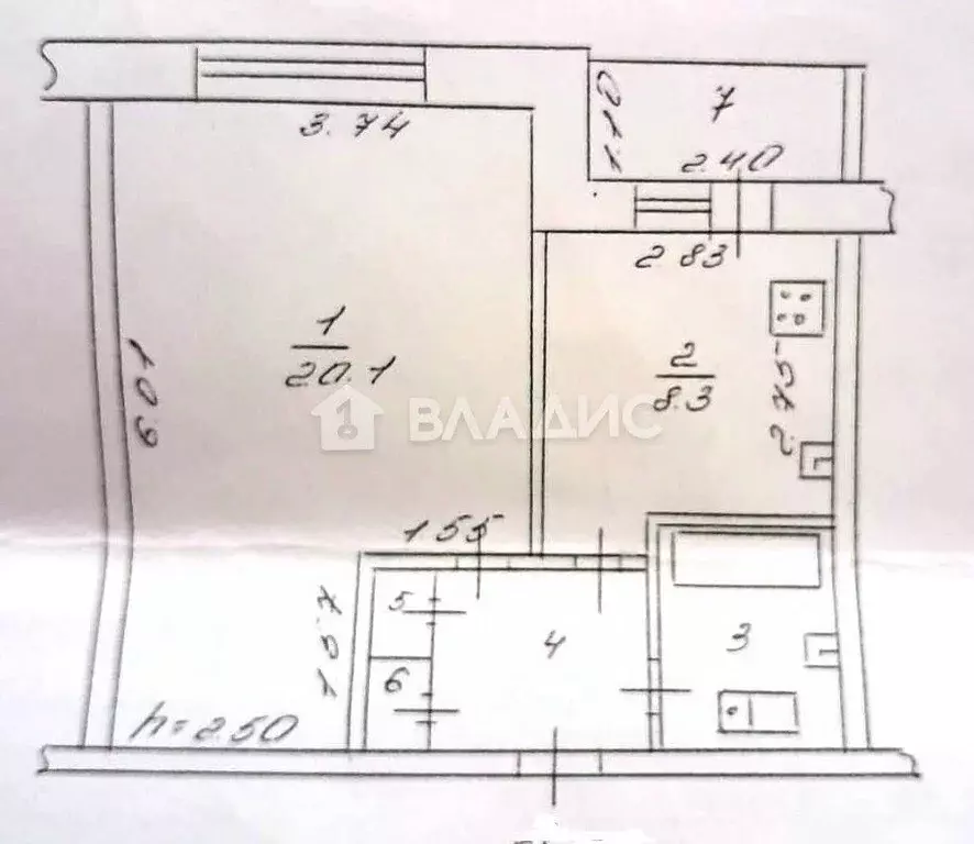 1-к кв. Воронежская область, Воронеж ул. Маршала Одинцова, 21А (36.4 ... - Фото 2