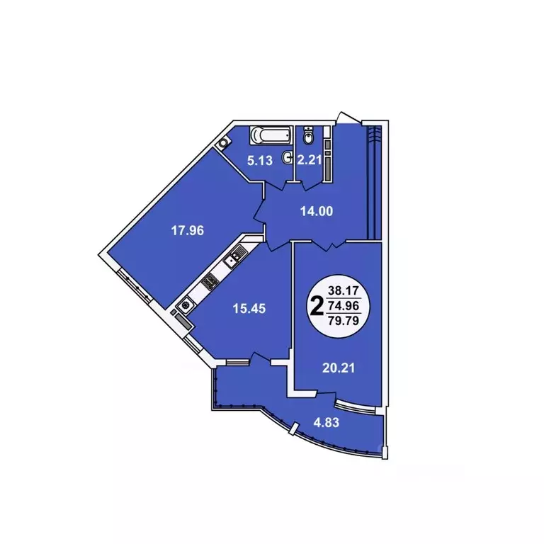 2-к кв. Краснодарский край, Краснодар ул. Шоссе Нефтяников, 18к4 ... - Фото 1