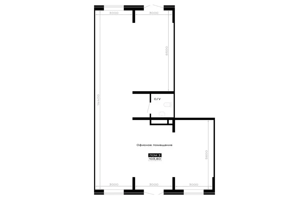 Помещение свободного назначения (103.8 м) - Фото 2
