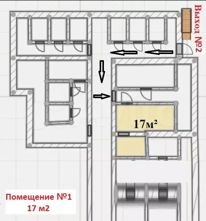 Помещение в центре под сдачу, 57.7 м - Фото 0