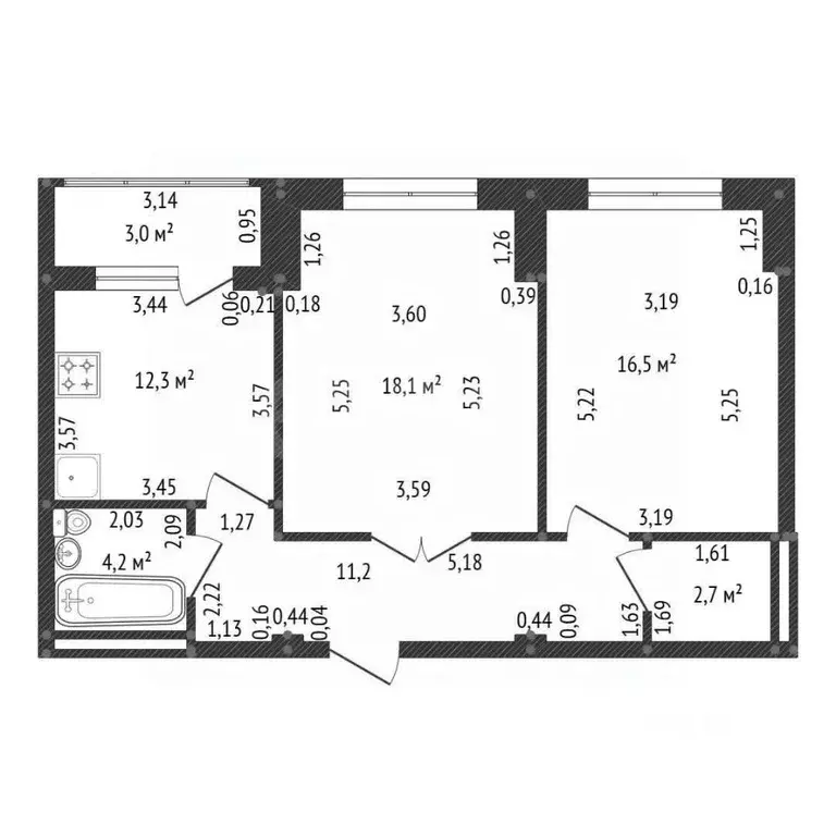 2-к кв. Башкортостан, Уфа Коммунистическая ул., 78 (65.0 м) - Фото 2