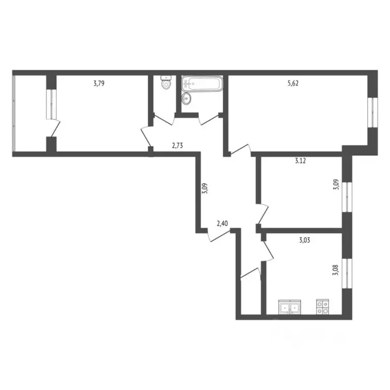 3-к кв. Тюменская область, Тюмень Войновка мкр, ул. Энергостроителей, ... - Фото 2