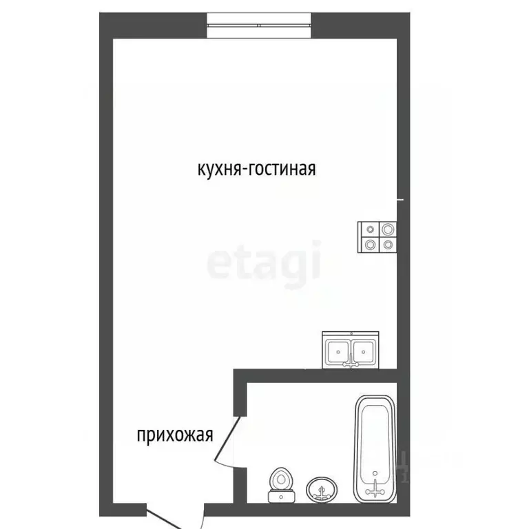Студия Ямало-Ненецкий АО, Муравленко Школьная ул., 3 (18.0 м) - Фото 1