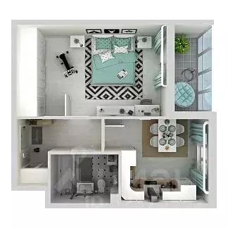 1-к кв. Липецкая область, Липецк Минская ул., 4Вк2 (41.2 м) - Фото 1