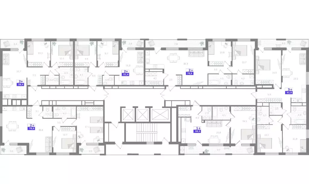 2-к кв. Тюменская область, Тюмень ДОК мкр,  (79.7 м) - Фото 1