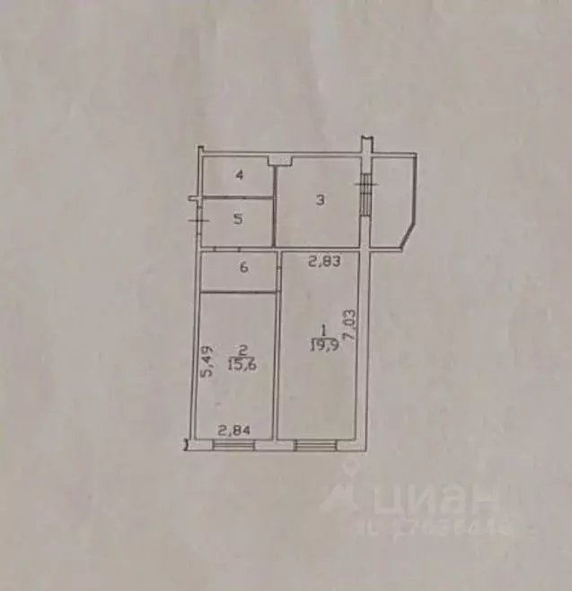 2-к кв. Ханты-Мансийский АО, Сургут ул. Крылова, 47/1 (58.9 м) - Фото 1