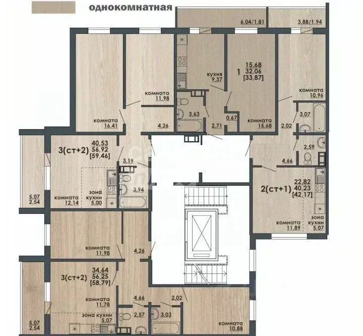 1-к кв. Челябинская область, Челябинск ул. Маршала Чуйкова, 19 (42.17 ... - Фото 2