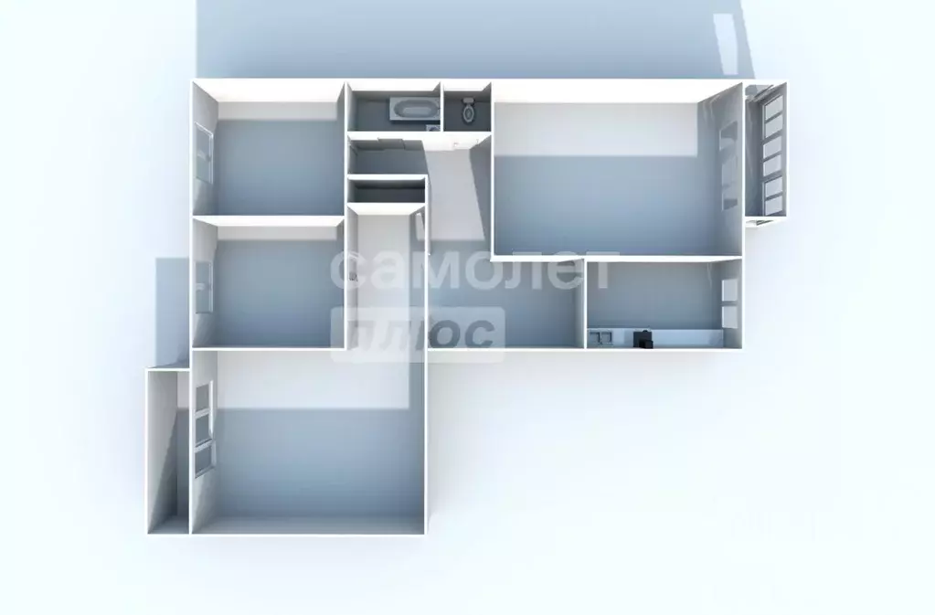4-к кв. Коми, Сыктывкар ул. Морозова, 164 (88.0 м) - Фото 1