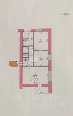 3-к кв. Ивановская область, Иваново ул. Кудряшова, 115 (58.2 м) - Фото 1