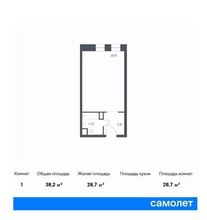 Студия Москва Стремянный пер., 2 (38.2 м) - Фото 0