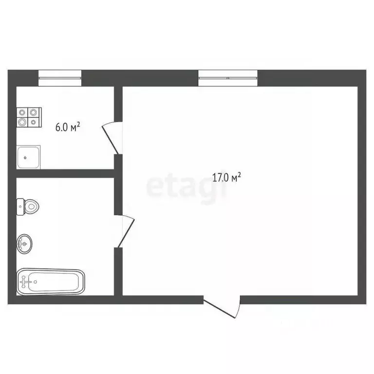 1-к кв. Московская область, Балашиха ул. Текстильщиков, 7 (29.8 м) - Фото 1