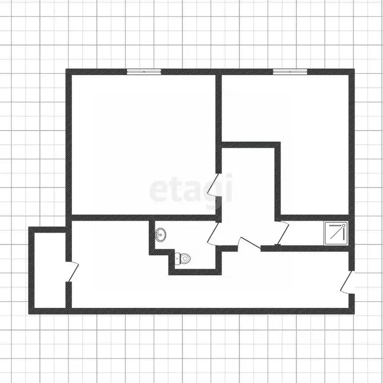 2-к кв. Бурятия, Улан-Удэ Тобольская ул., 75 (44.9 м) - Фото 2