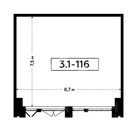 Помещение свободного назначения в Москва БК Прокшино тер., 3 (65 м) - Фото 2