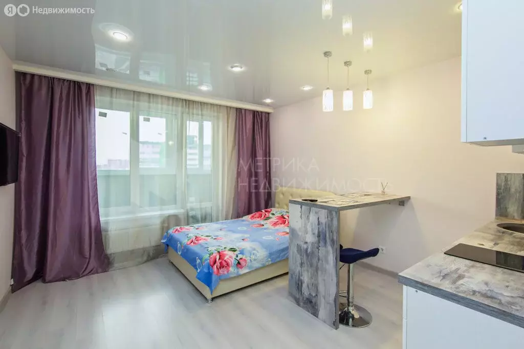 Квартира-студия: Тюмень, Велижанская улица, 66к1 (32 м) - Фото 1