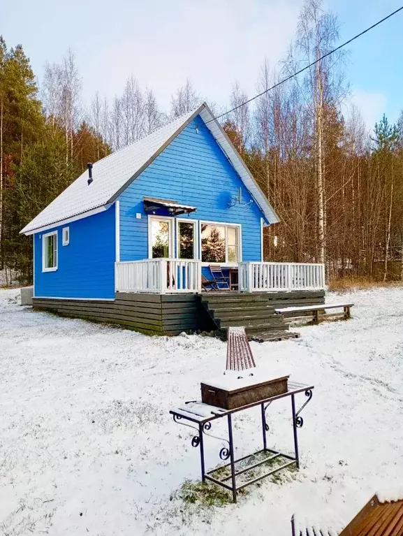 Дом в Карелия, Пряжинский район, Эссойльское с/пос, пос. Сяпся, ... - Фото 1