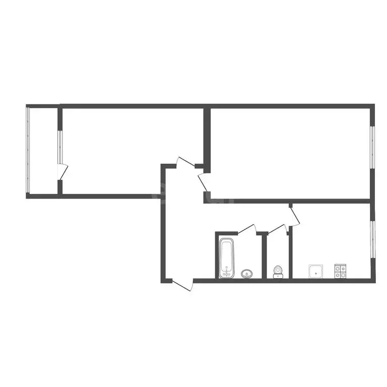2-комнатная квартира: Дмитров, микрорайон Внуковский, 43 (58 м) - Фото 1