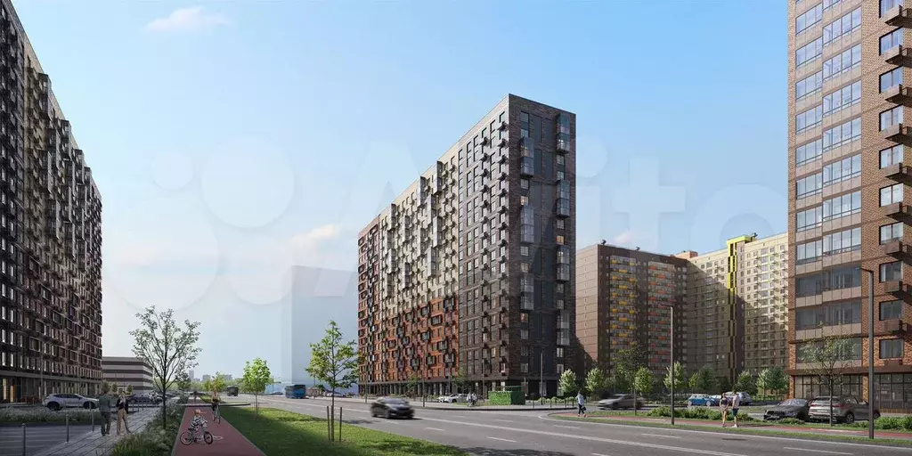 1-к. квартира, 34,3 м, 9/17 эт. - Фото 1
