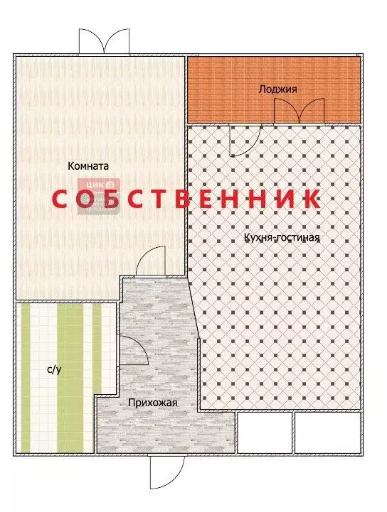 1-к кв. Рязанская область, Рязань Березовая ул., 3 (38.92 м) - Фото 0