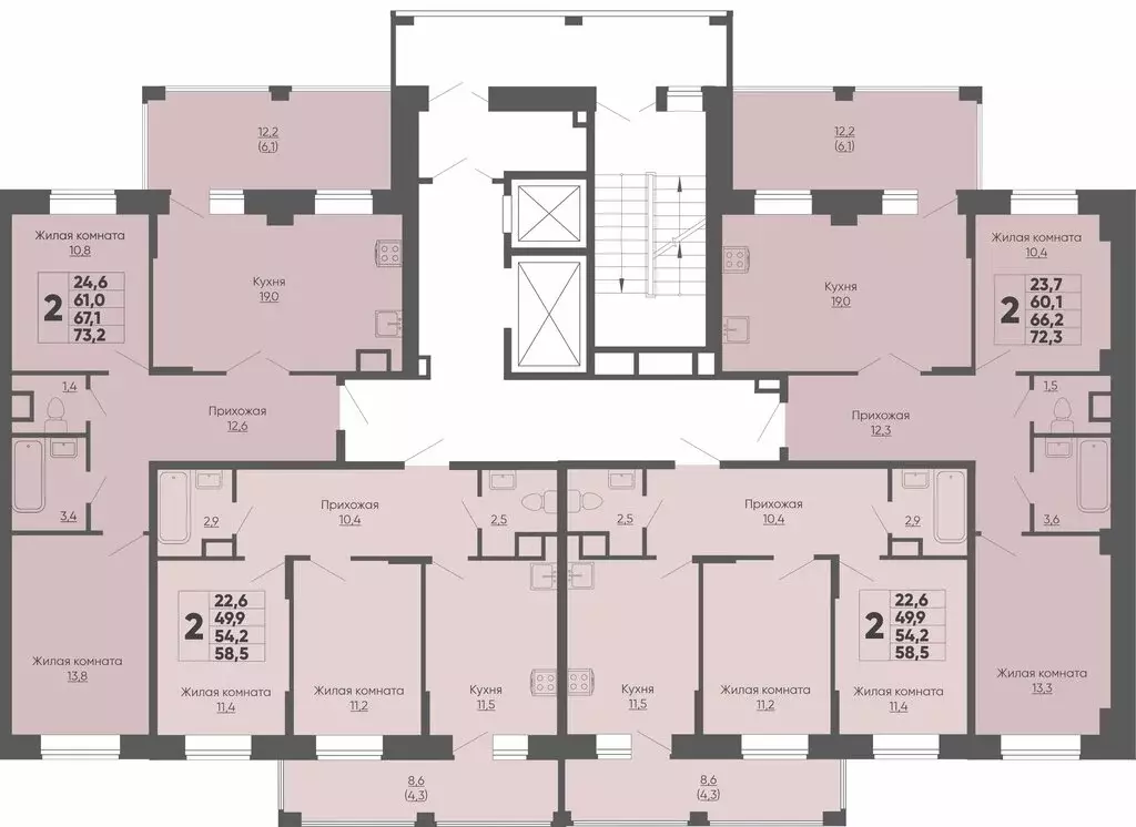 2-комнатная квартира: Чебоксары, улица Академика РАН Х.М. Миначева, ... - Фото 2