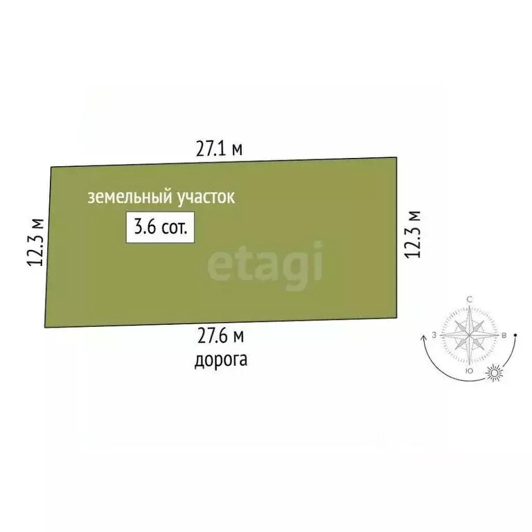 Участок в Крым, Симферополь проезд 2-й (3.6 сот.) - Фото 1