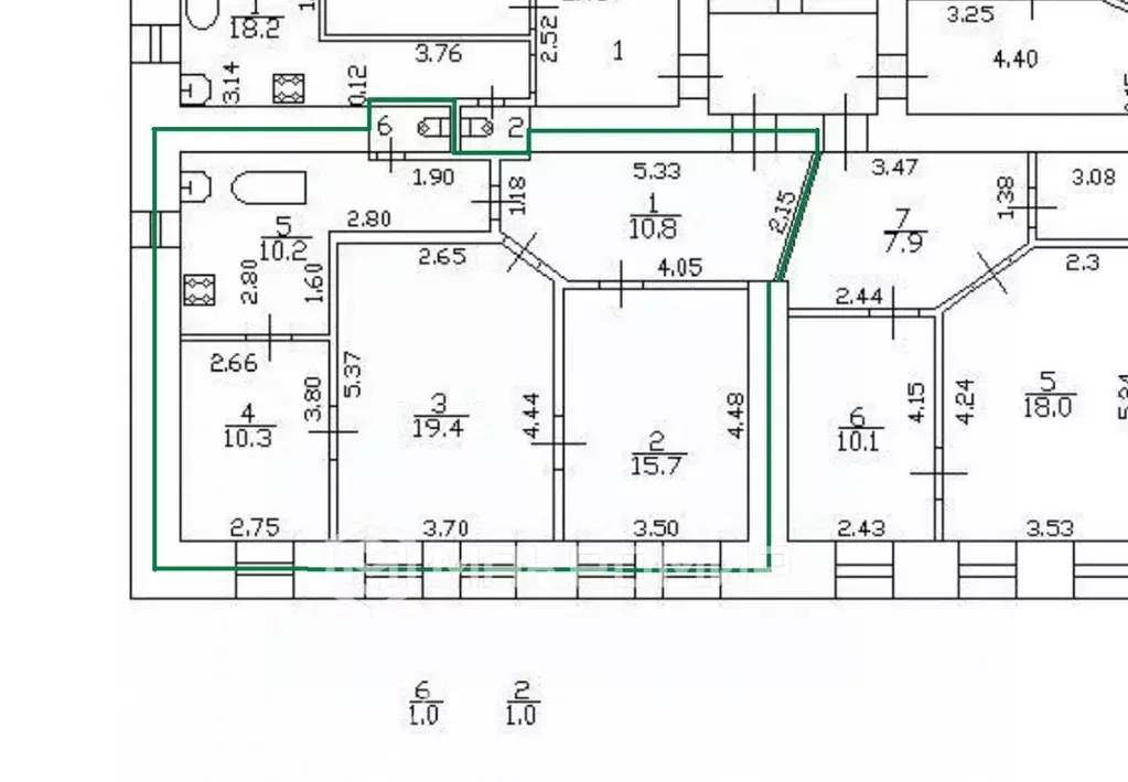 3-к кв. Санкт-Петербург 12-я Красноармейская ул., 6Б (67.4 м) - Фото 2
