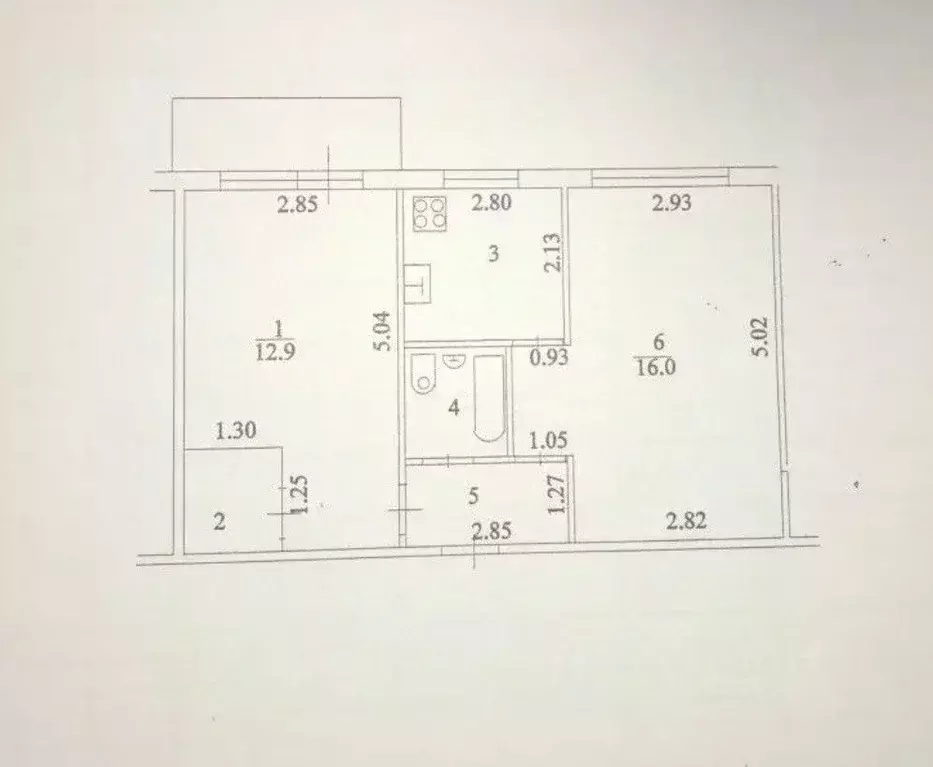 2-к кв. Татарстан, Казань ул. Белинского, 29 (43.1 м) - Фото 1