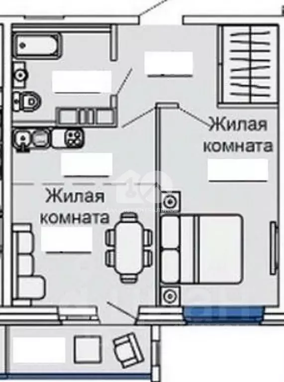 2-к кв. Новосибирская область, Новосибирск Весенний мкр, ул. Заречная, ... - Фото 2
