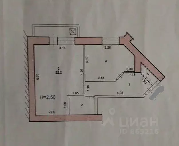 1-к кв. Волгоградская область, Волжский ул. Мира, 150Г (45.8 м) - Фото 1