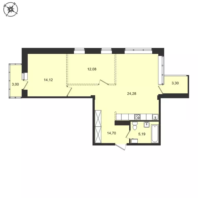 3-к кв. Иркутская область, Иркутский муниципальный округ, с. Мамоны ... - Фото 1