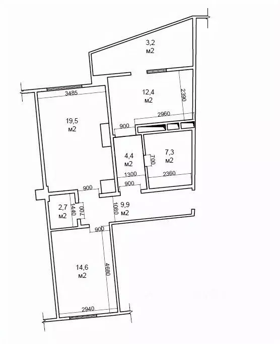2-к кв. Московская область, Королев Юбилейный мкр, ул. М.К. ... - Фото 2