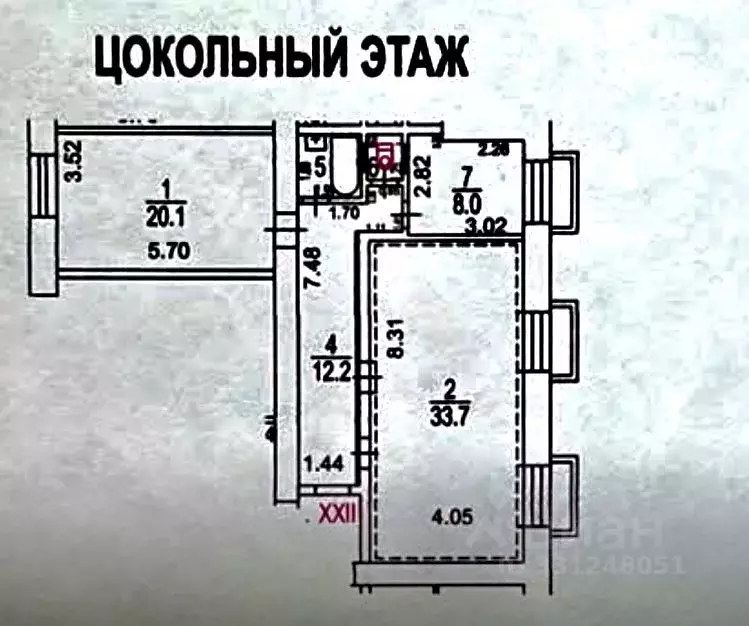 Помещение свободного назначения в Москва Ленинский просп., 82/2 (78 м) - Фото 2