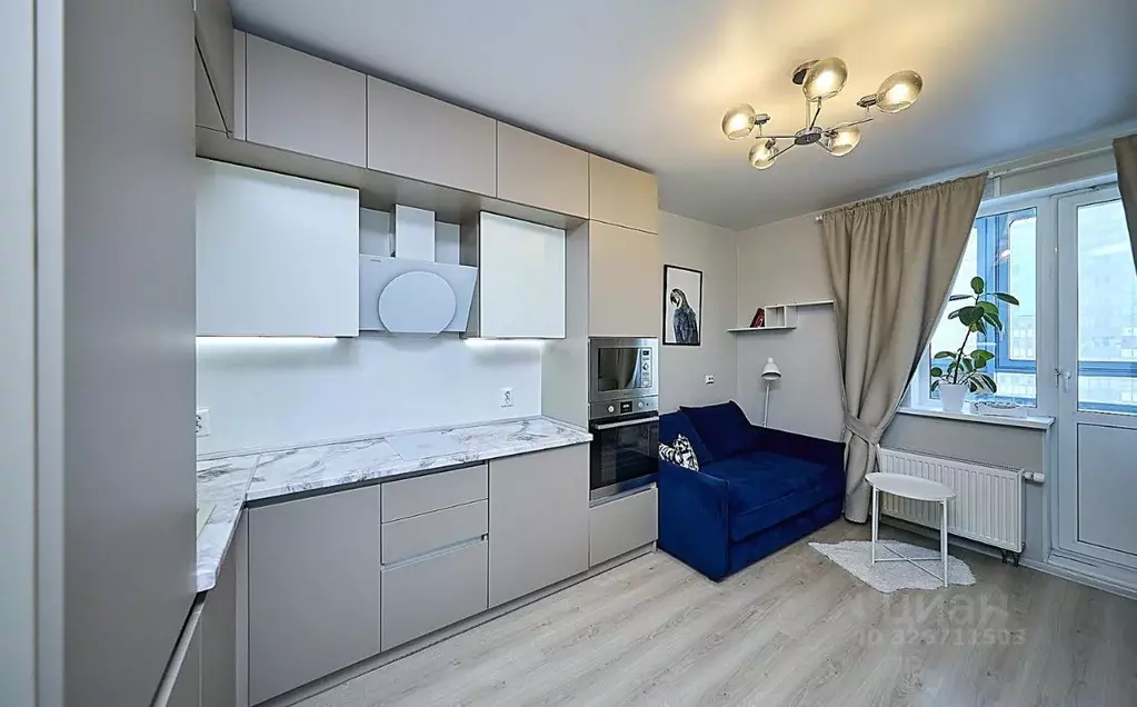 Студия Санкт-Петербург Парашютная ул., 42к1 (22.5 м) - Фото 1