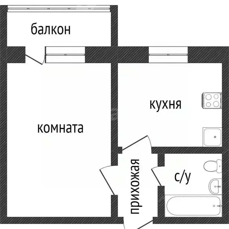 1-к кв. Курганская область, Курган Солнечный бул., 30А (37.0 м) - Фото 1
