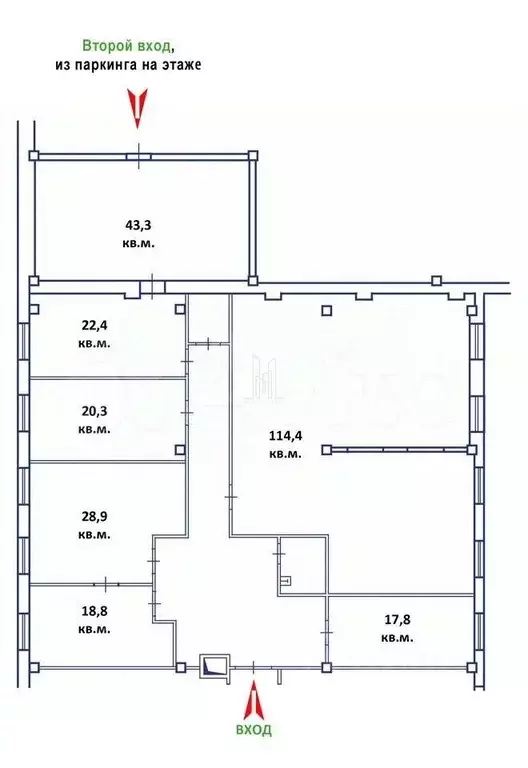 Офис в Санкт-Петербург ул. Генерала Хрулева, 5 (317 м) - Фото 2