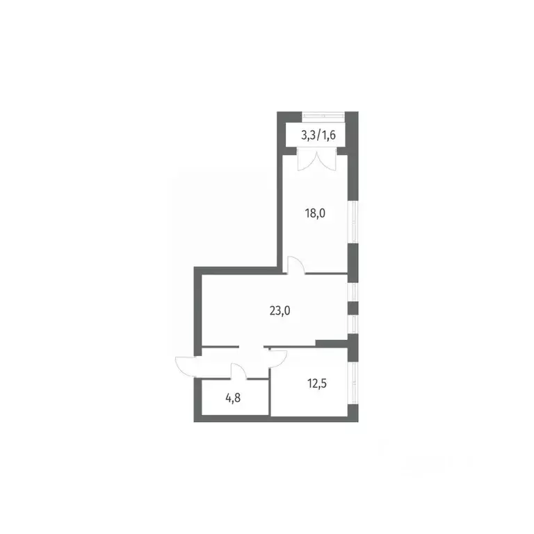 2-к кв. Санкт-Петербург ул. Академика Константинова, 1к1 (64.8 м) - Фото 0