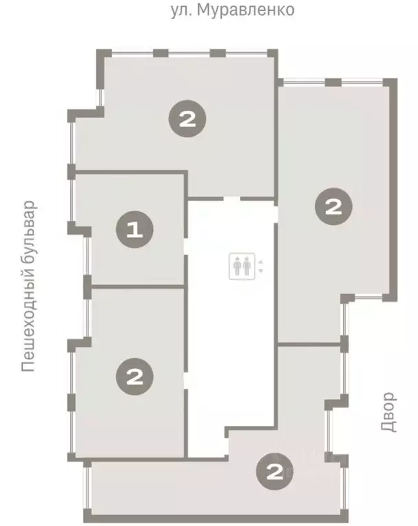 1-к кв. Тюменская область, Тюмень ул. Муравленко, 9к3 (42.88 м) - Фото 1