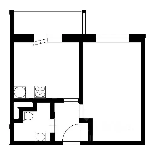 1-к кв. Санкт-Петербург аллея Арцеуловская, 23к1 (33.0 м) - Фото 2