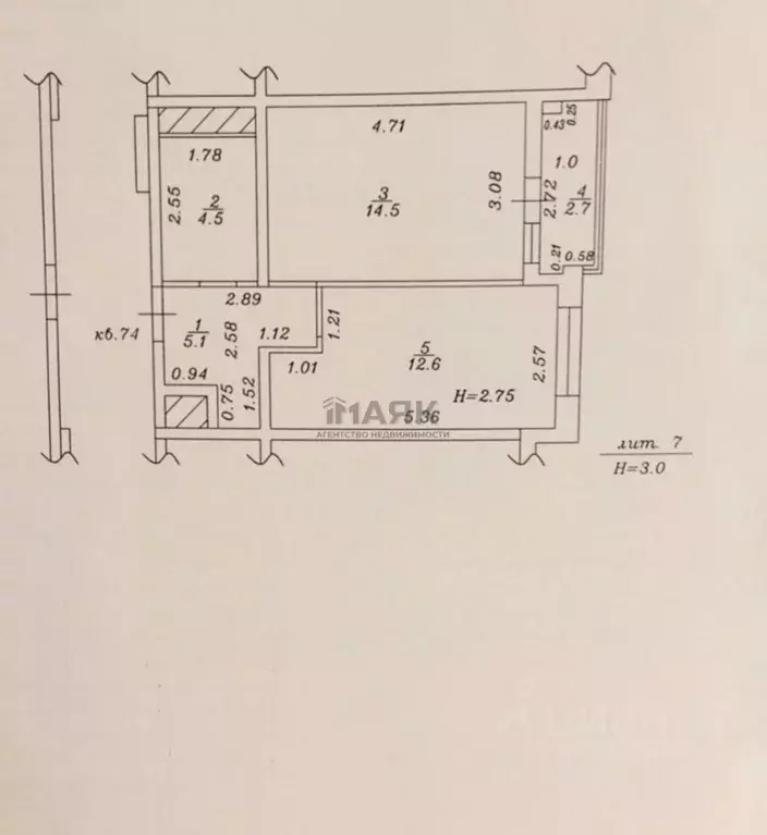 1-к кв. Краснодарский край, Анапа Анапское ш., 24к7 (36.7 м) - Фото 2