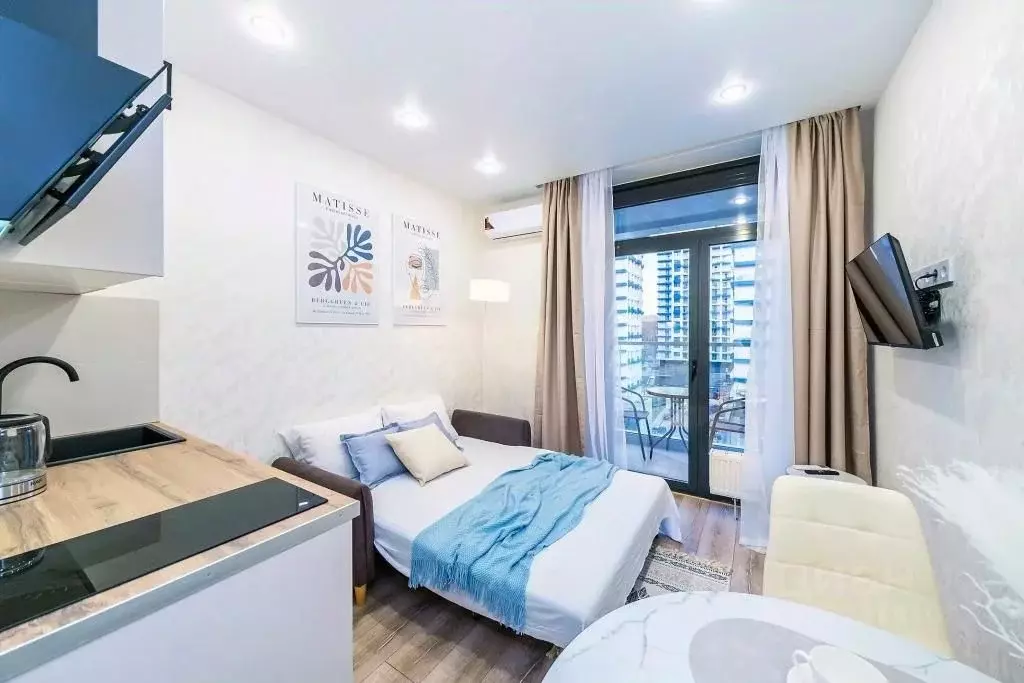 1-к кв. Краснодарский край, Сочи Бытха мкр, ул. Ясногорская, 16/2 ... - Фото 1