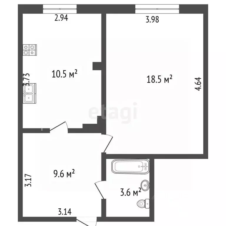 1-к кв. Ямало-Ненецкий АО, Тарко-Сале Пуровский район, ул. Мезенцева, ... - Фото 2