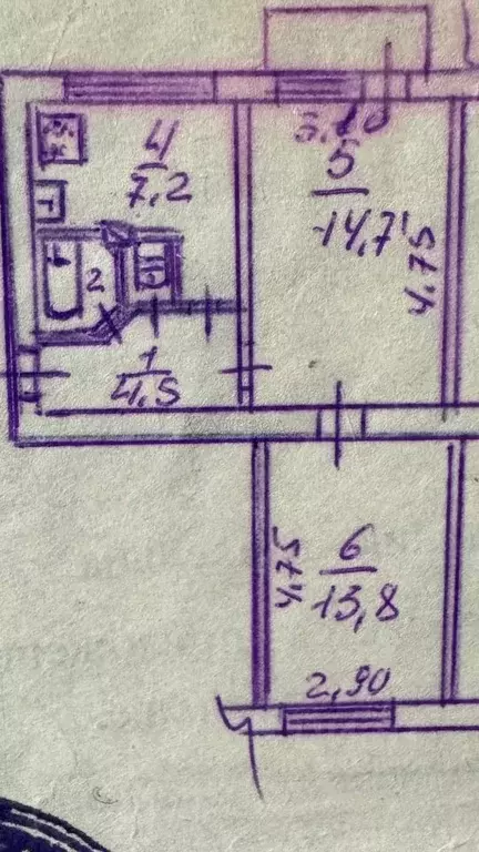 2-к кв. Крым, Симферополь ул. Самокиша, 14 (44.0 м) - Фото 1