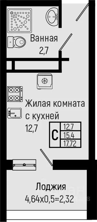 Студия Краснодарский край, Туапсинский муниципальный округ, с. ... - Фото 0