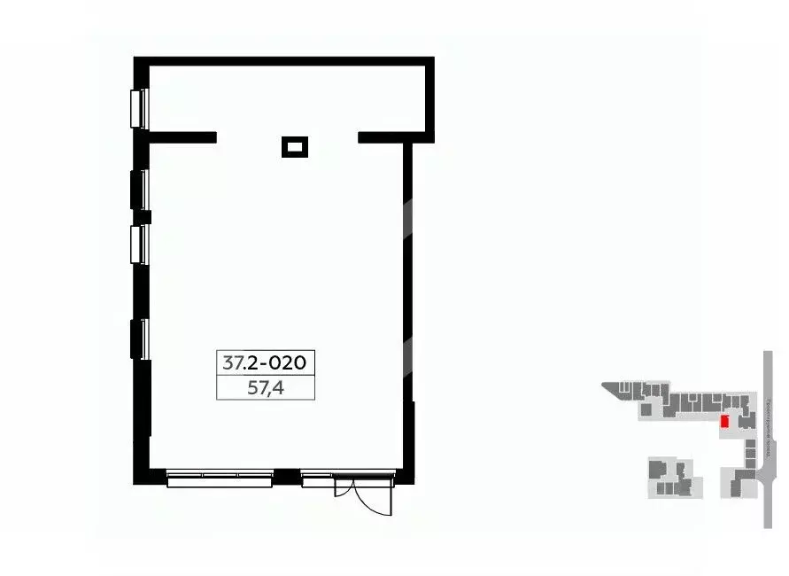 Торговая площадь в Москва № 167 кв-л,  (57 м) - Фото 2