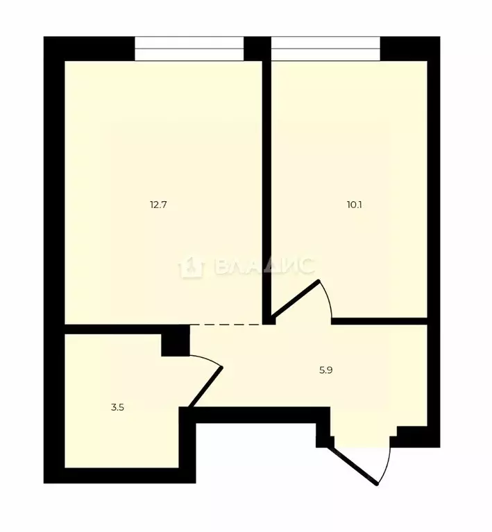 1-к кв. Башкортостан, Уфа ул. Пархоменко, 123 (32.2 м) - Фото 2