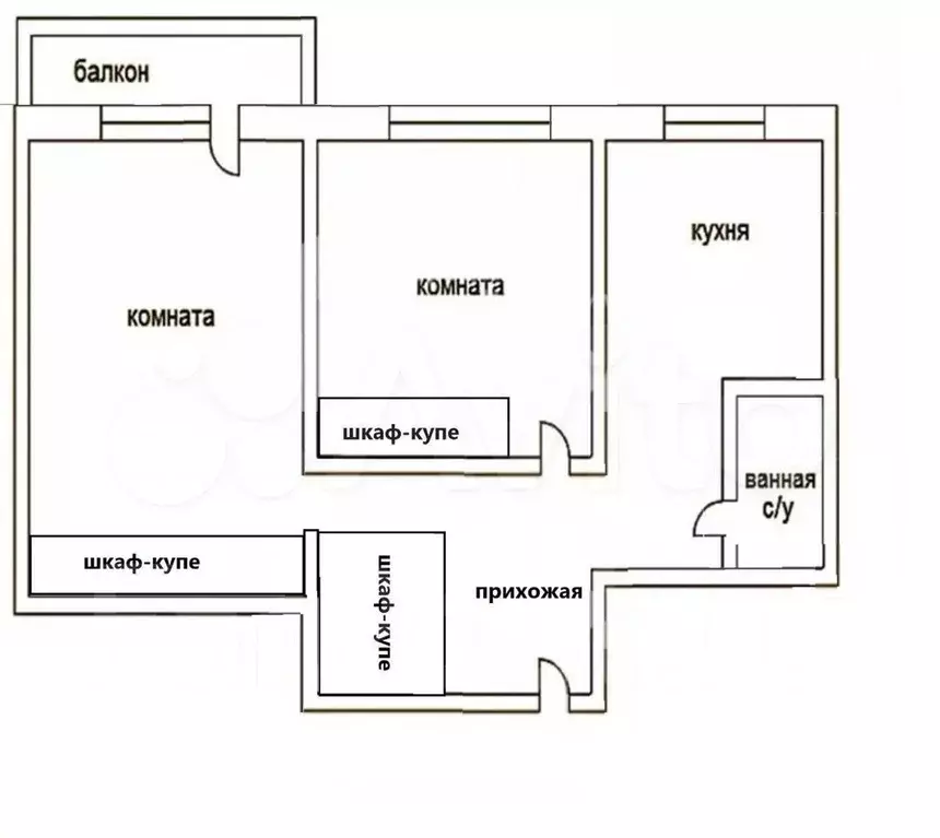 2-к. квартира, 52 м, 3/9 эт. - Фото 0