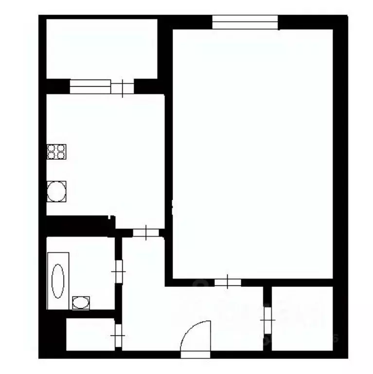 1-к кв. Санкт-Петербург ул. Кораблестроителей, 39К1 (35.5 м) - Фото 2